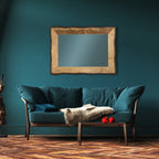 Specchio da parete rettangolare in legno e vetro marrone e marrone chiaro Lamont River of Goods - 39 x 1,25 x 28