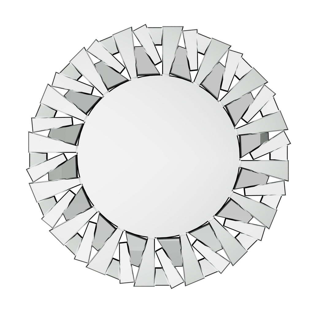 Grandi specchi decorativi rotondi, specchi da parete in vetro artistico, specchi decorativi - 32 pollici di larghezza x 32 pollici di altezza