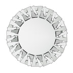 Grandi specchi decorativi rotondi, specchi da parete in vetro artistico, specchi decorativi - 32 pollici di larghezza x 32 pollici di altezza