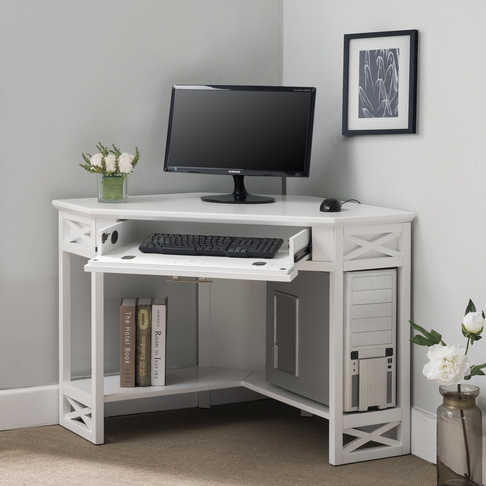 Scrivania angolare Mission di Leick Home