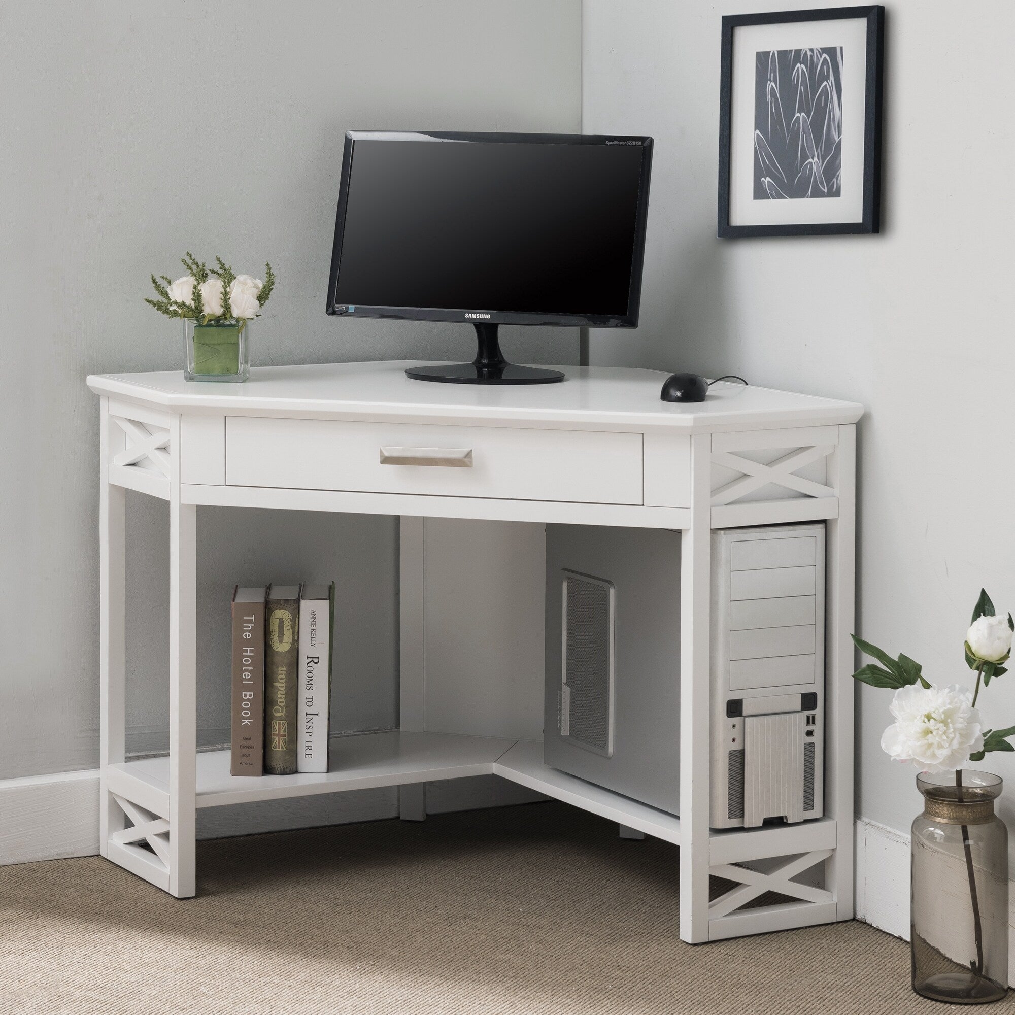 Scrivania angolare Mission di Leick Home