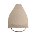 Sedia a forma di uovo sospesa LeisureMod per 2 persone con supporto - Amaca da esterno/interno in rattan e vimini per patio con cuscini