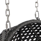 Sedia a forma di uovo sospesa LeisureMod per 2 persone con supporto - Amaca da esterno/interno in rattan e vimini per patio con cuscini