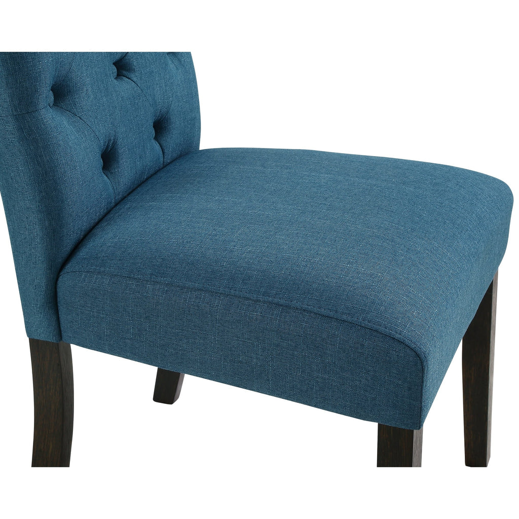 Sedia da pranzo imbottita in legno massello Leviton di Roundhill Furniture (set da 2)