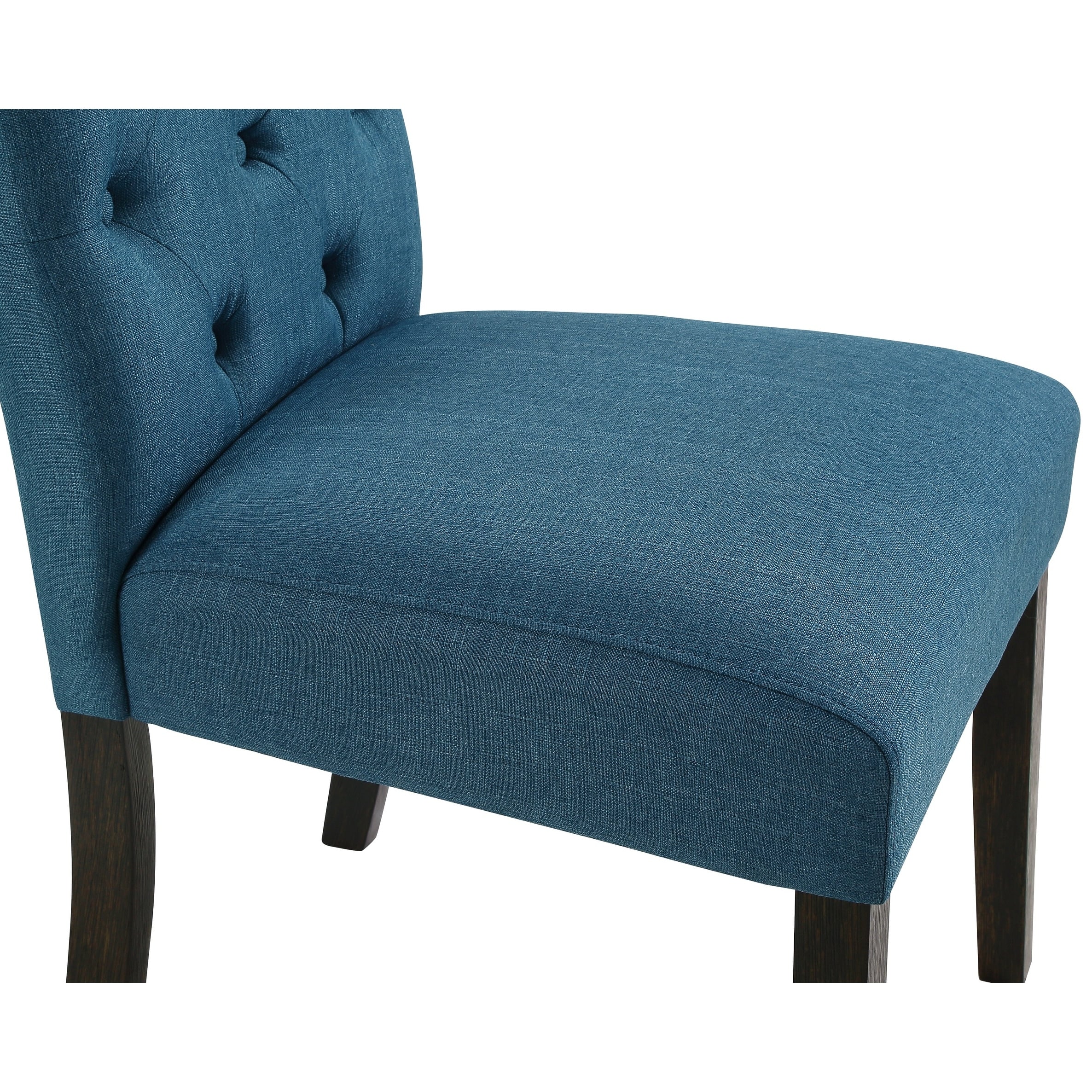 Sedia da pranzo imbottita in legno massello Leviton di Roundhill Furniture (set da 2)