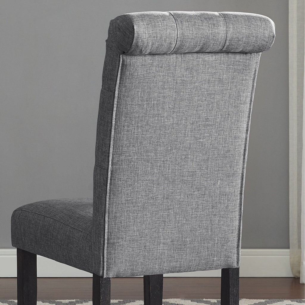 Sedia da pranzo imbottita in legno massello Leviton di Roundhill Furniture (set da 2)