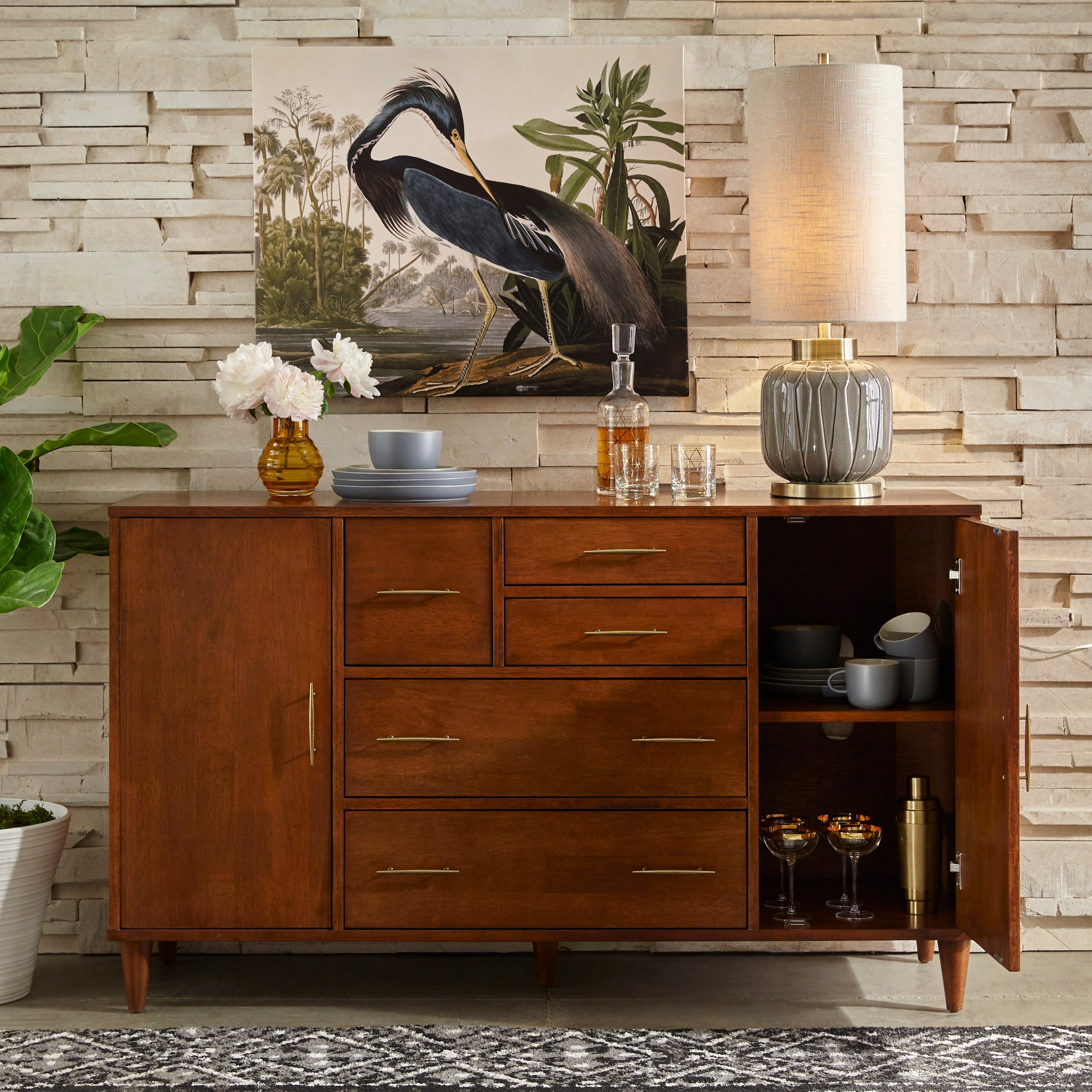 Credenza/buffet Lifestorey Ana Mid-Century