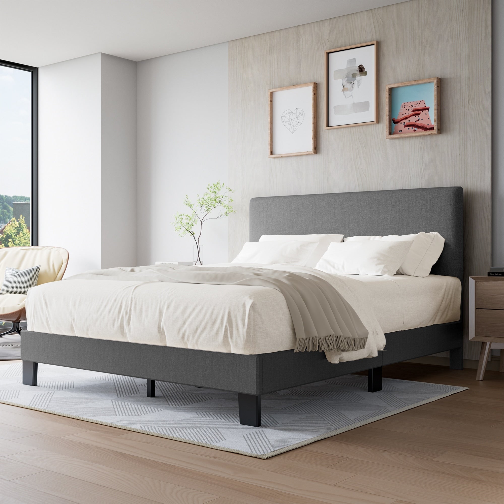 Struttura per letto imbottito regolabile Lifezone Queen Size