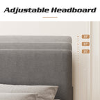 Struttura per letto imbottito regolabile Lifezone Queen Size