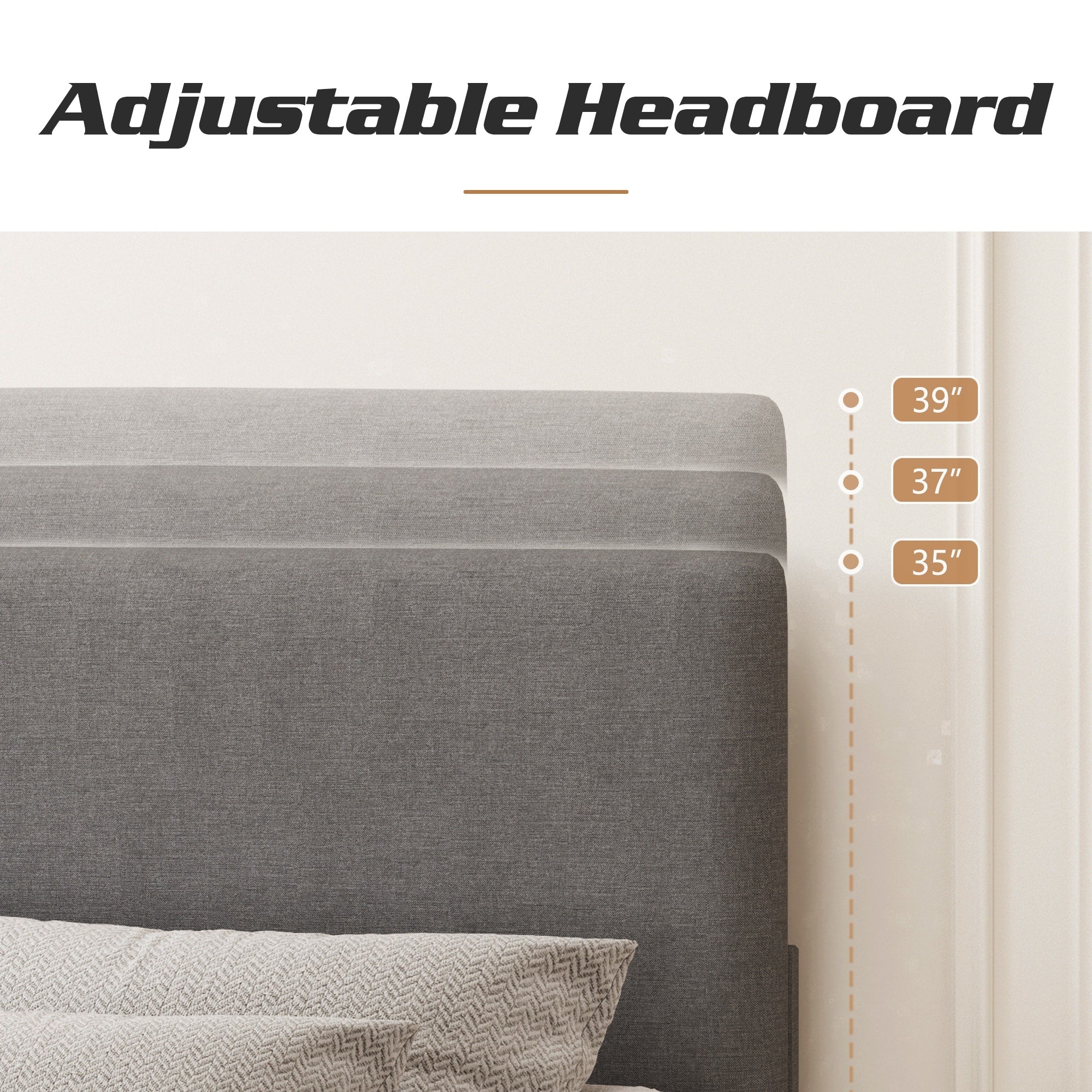 Struttura per letto imbottito regolabile Lifezone Queen Size