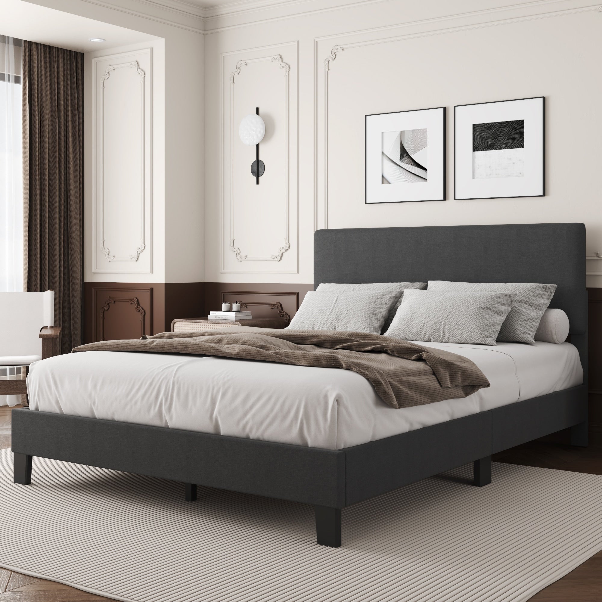 Struttura per letto imbottito regolabile Lifezone Queen Size