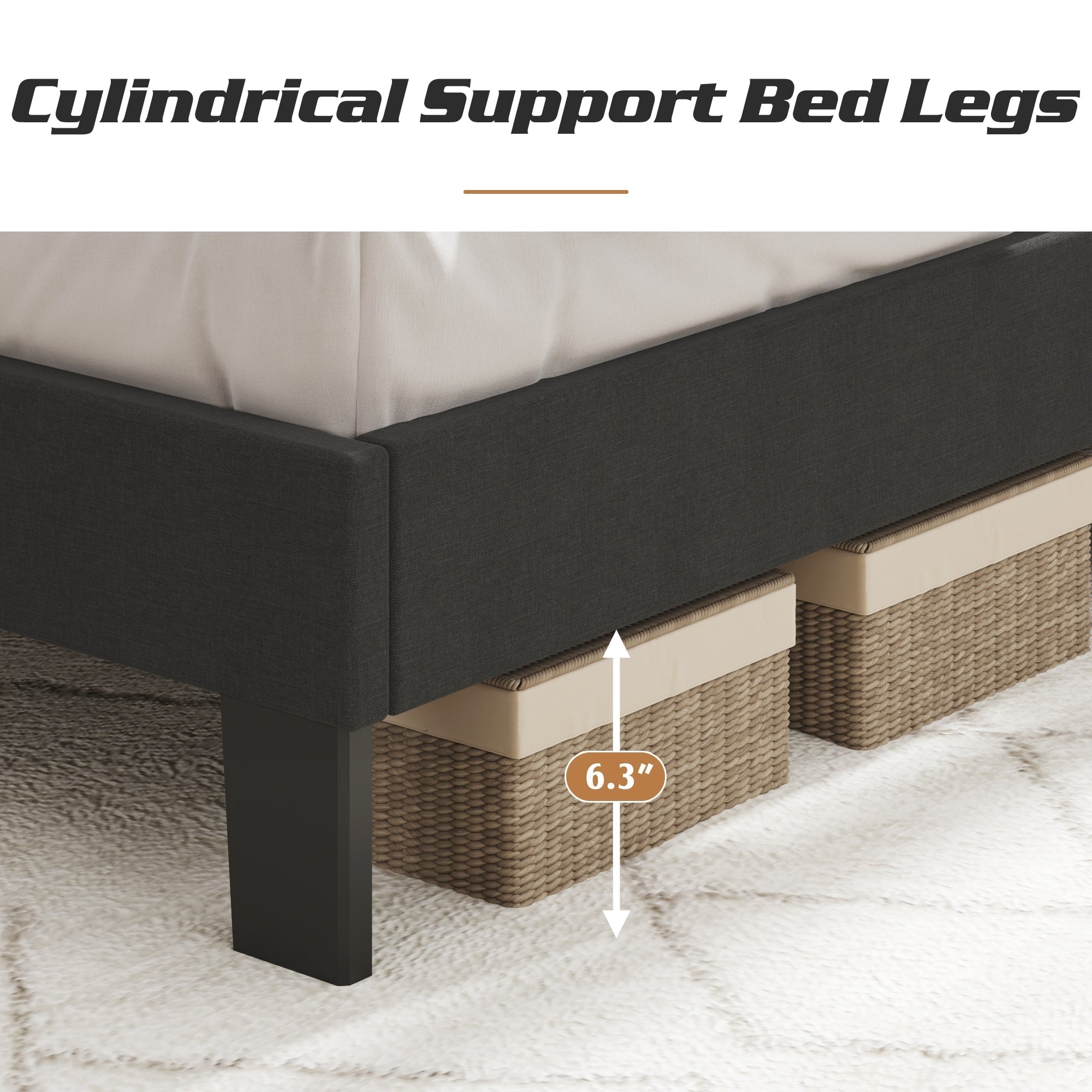 Struttura per letto imbottito regolabile Lifezone Queen Size