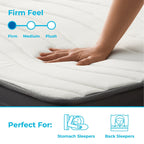 Materasso ibrido in memory foam gel rigido Linenspa da 8 pollici