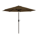 Ombrellone da giardino Lopes da 9 piedi con base in finitura bronzo e supporto per pesi incluso
