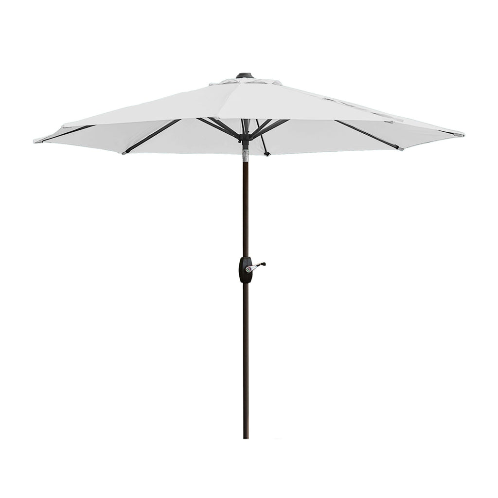 Ombrellone da giardino Lopes da 9 piedi con base in finitura bronzo e supporto per pesi incluso