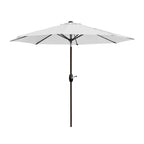 Ombrellone da giardino Lopes da 9 piedi con base in finitura bronzo e supporto per pesi incluso