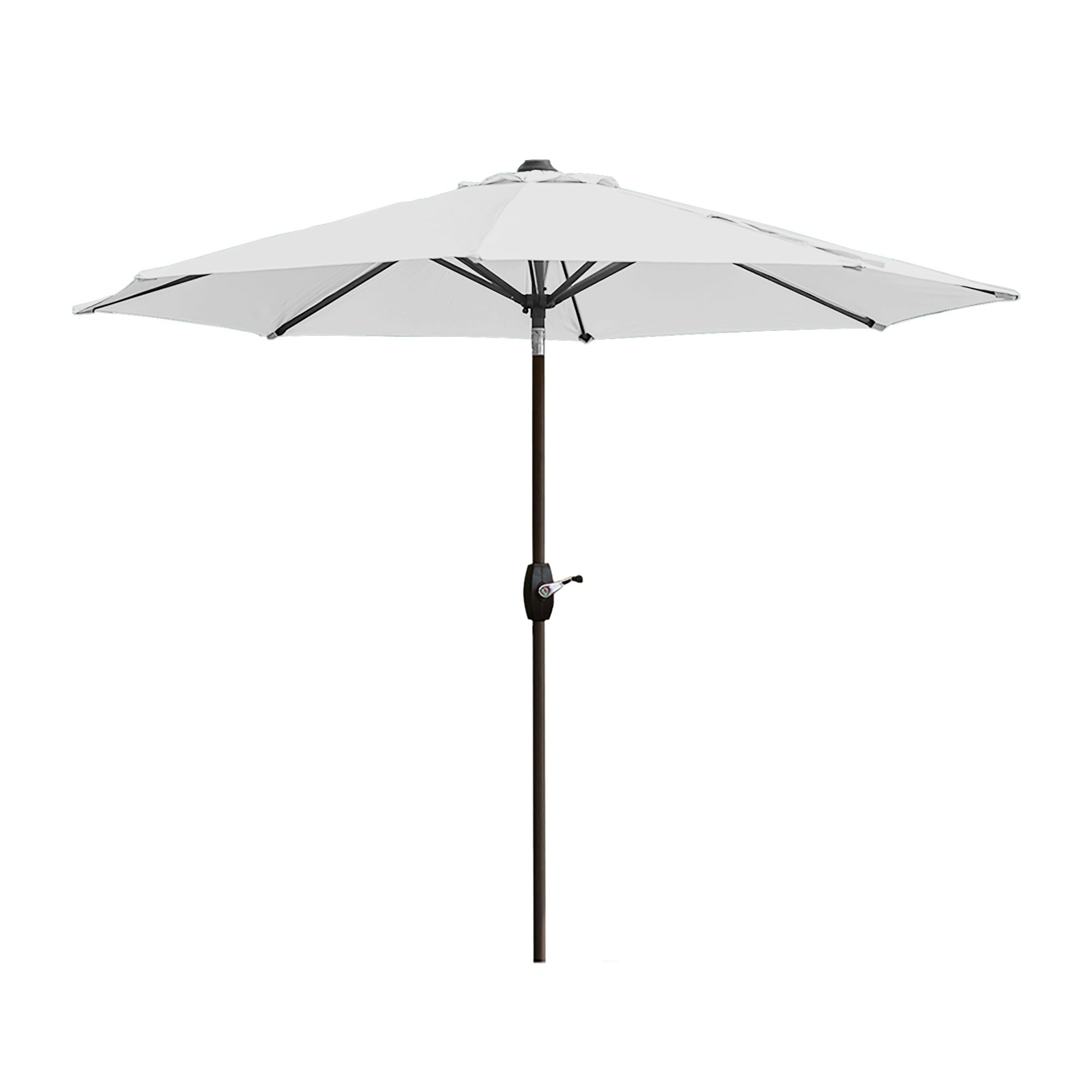 Ombrellone da giardino Lopes da 9 piedi con base in finitura bronzo e supporto per pesi incluso
