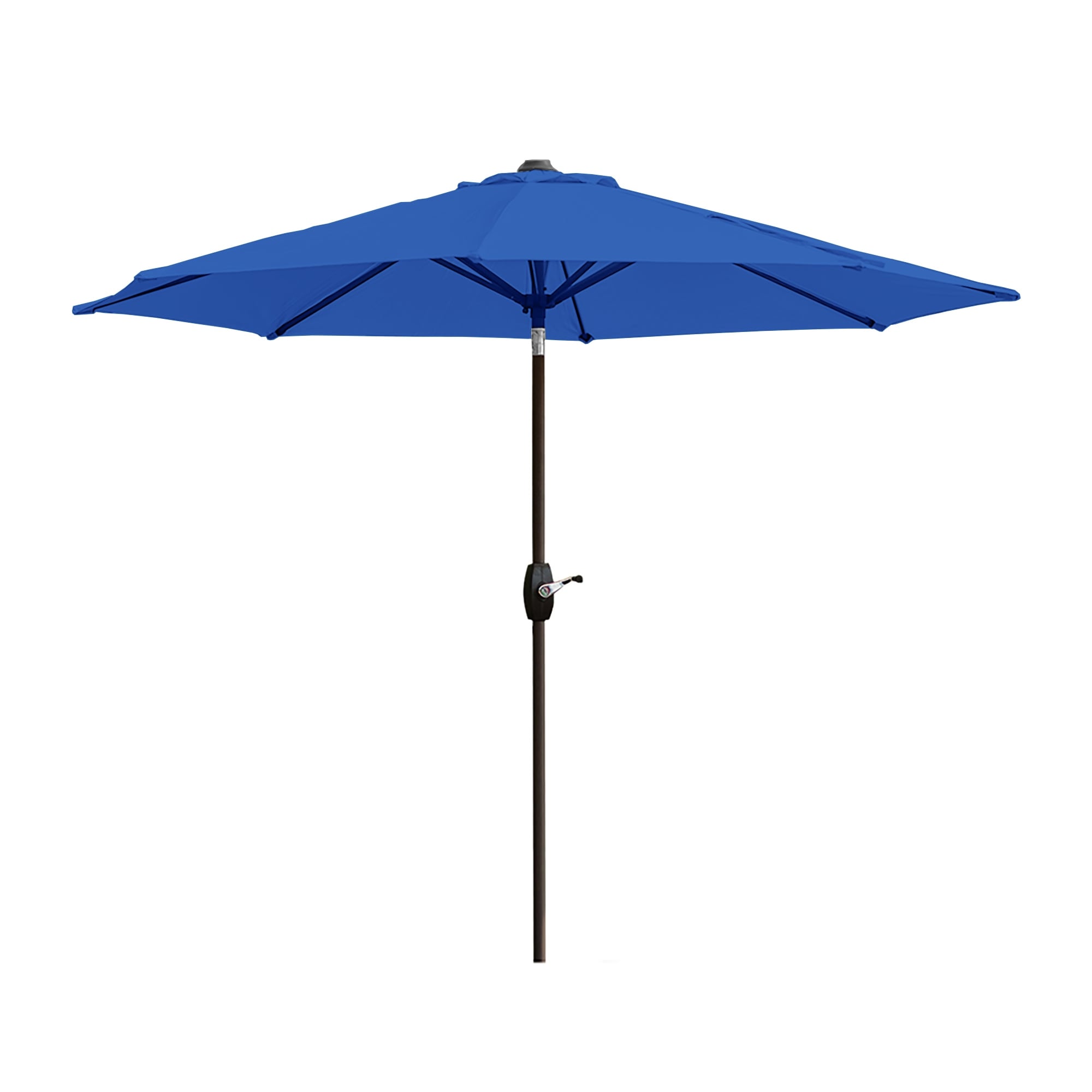 Ombrellone da giardino Lopes da 9 piedi con base in finitura bronzo e supporto per pesi incluso