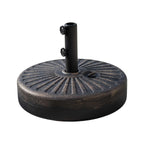 Ombrellone da giardino Lopes da 9 piedi con base in finitura bronzo e supporto per pesi incluso