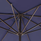 Ombrellone da giardino Lopes da 9 piedi con base in finitura bronzo e supporto per pesi incluso