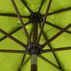 Ombrellone da giardino Lopes da 9 piedi con base in finitura bronzo e supporto per pesi incluso