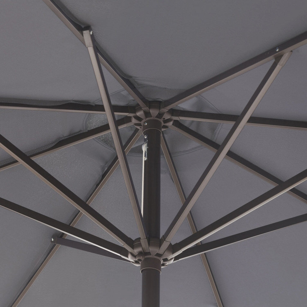 Ombrellone da giardino Lopes da 9 piedi con base in finitura bronzo e supporto per pesi incluso