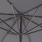 Ombrellone da giardino Lopes da 9 piedi con base in finitura bronzo e supporto per pesi incluso