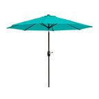 Ombrellone da giardino Lopes da 9 piedi con base in finitura bronzo e supporto per pesi incluso