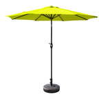 Ombrellone da giardino Lopes da 9 piedi con base in finitura bronzo e supporto per pesi incluso
