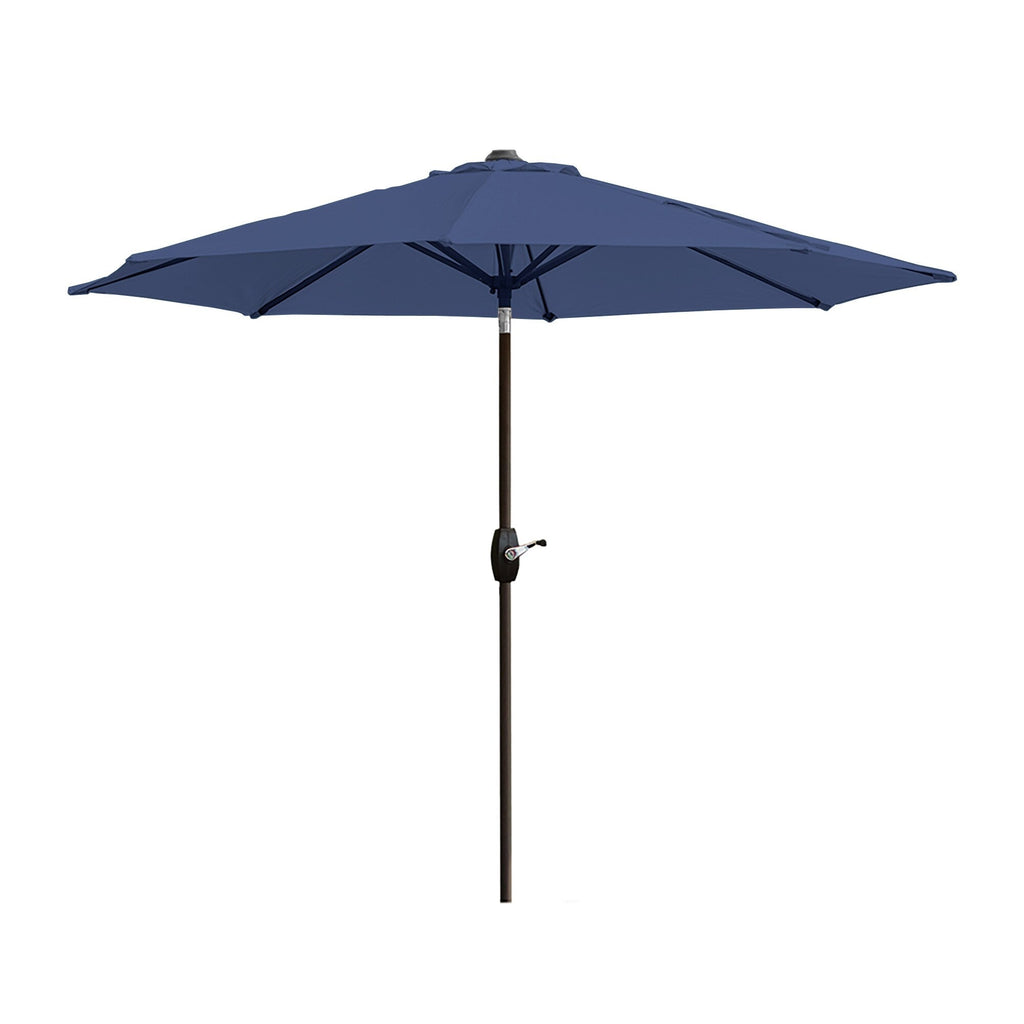Ombrellone da giardino Lopes da 9 piedi con base in finitura bronzo e supporto per pesi incluso