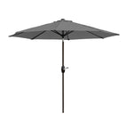 Ombrellone da giardino Lopes da 9 piedi con base in finitura bronzo e supporto per pesi incluso