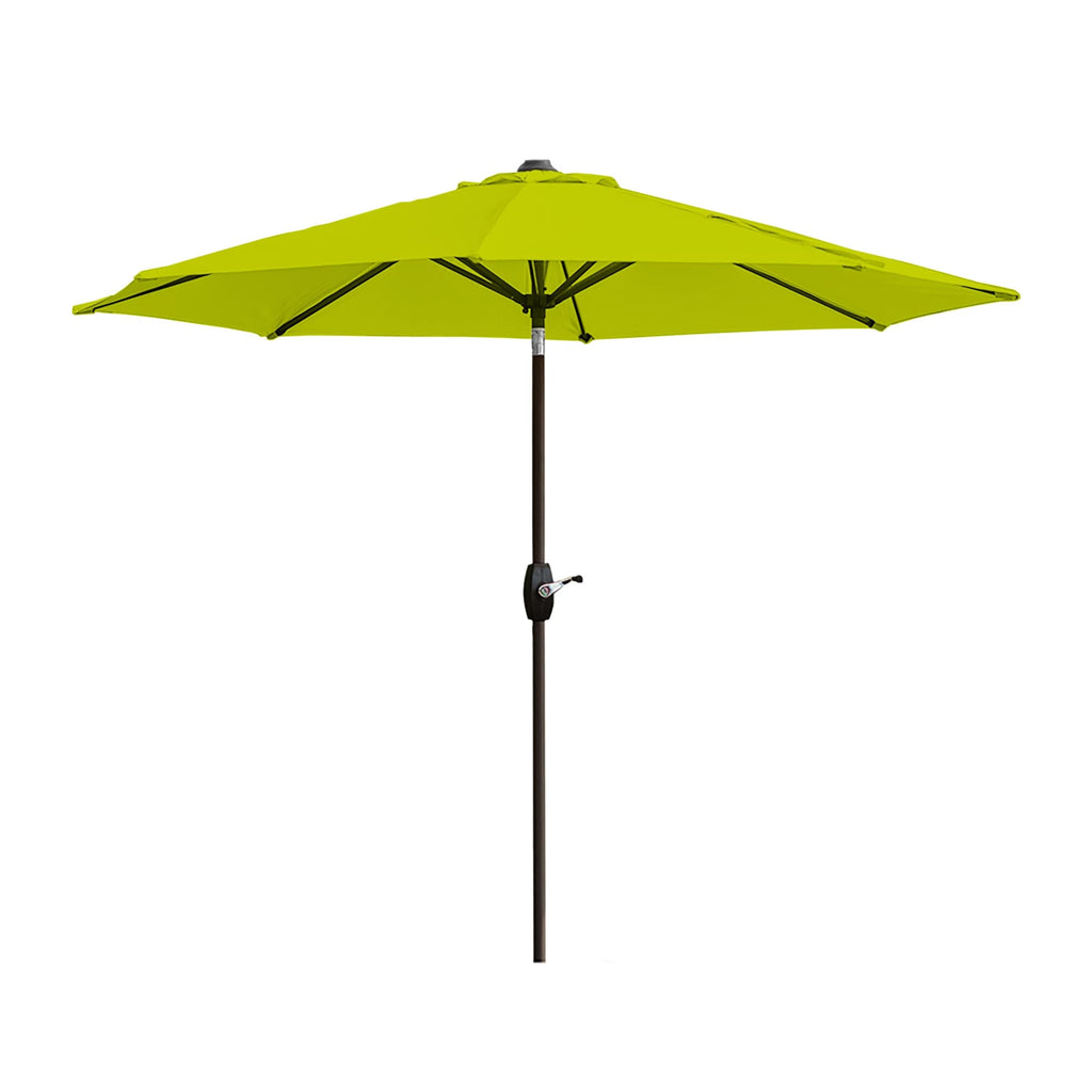 Ombrellone da giardino Lopes da 9 piedi con base in finitura bronzo e supporto per pesi incluso