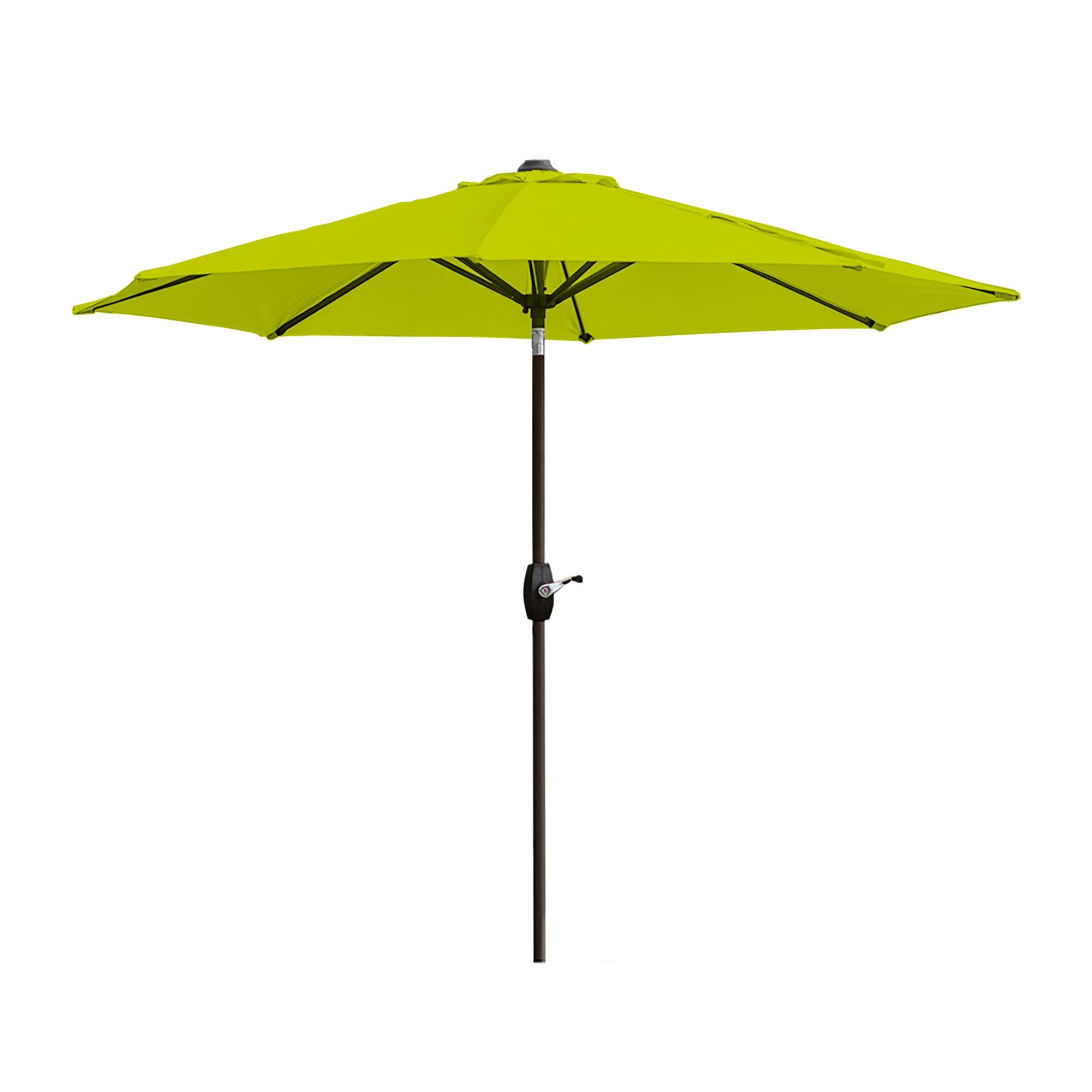 Ombrellone da giardino Lopes da 9 piedi con base in finitura bronzo e supporto per pesi incluso