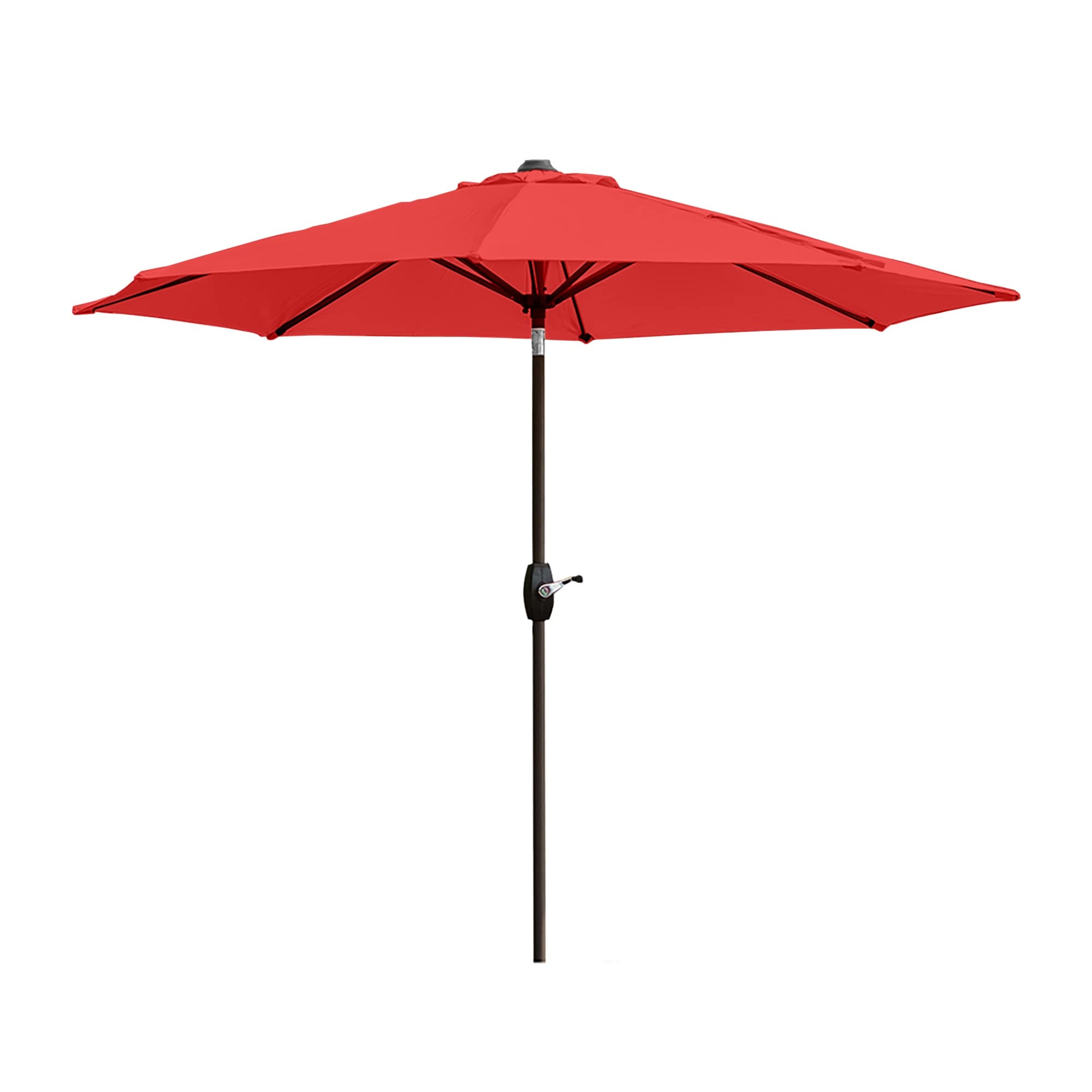 Ombrellone da giardino Lopes da 9 piedi con base in finitura bronzo e supporto per pesi incluso