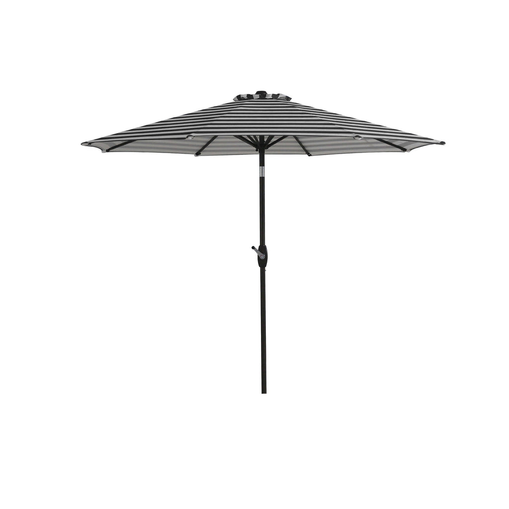 Ombrellone da giardino Lopes da 9 piedi con base in finitura bronzo e supporto per pesi incluso