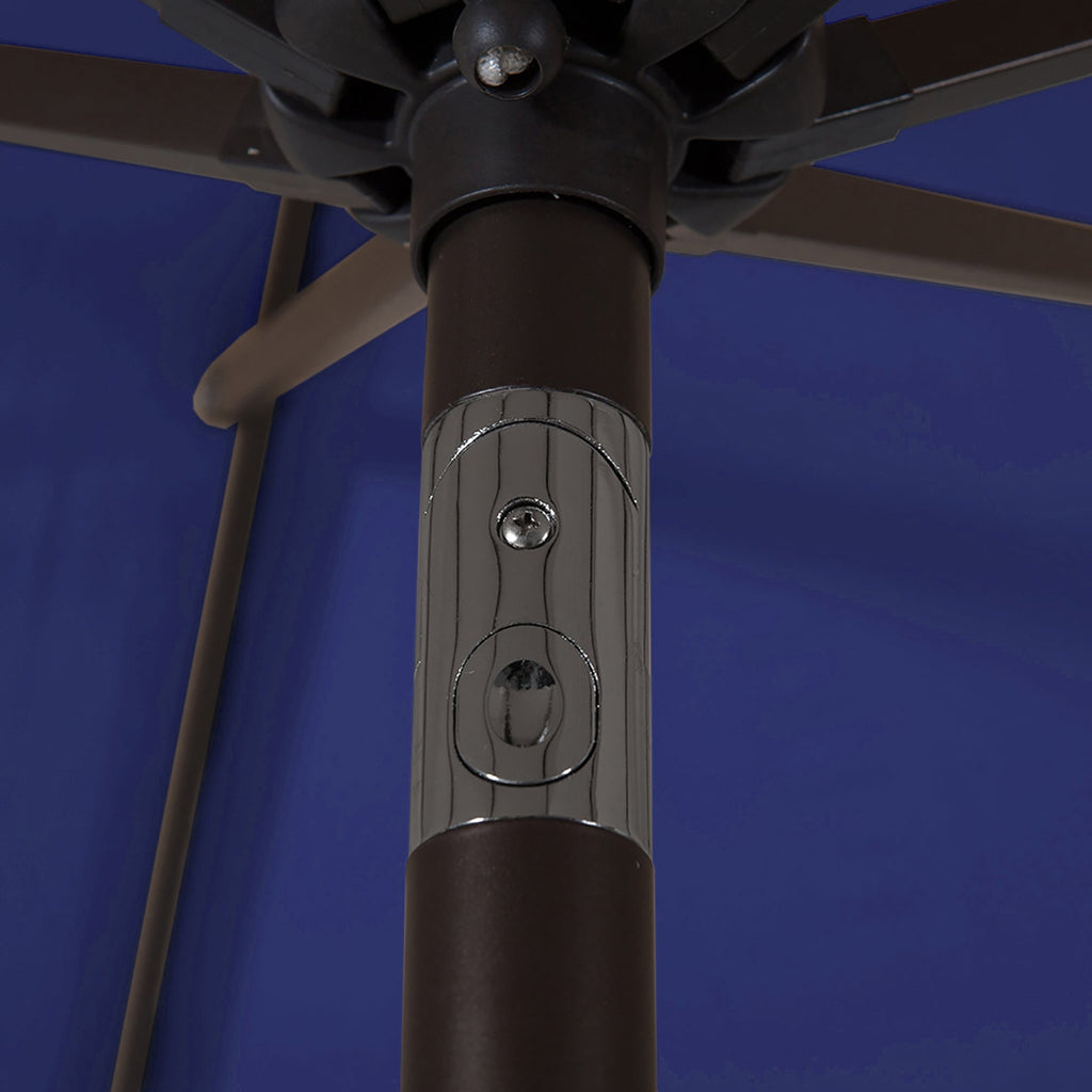 Ombrellone da giardino Lopes da 9 piedi con base in finitura bronzo e supporto per pesi incluso