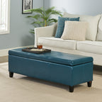 Panca portaoggetti in similpelle Lucinda di Christopher Knight Home - 51,25 L x 17,50 P x 16,25 A