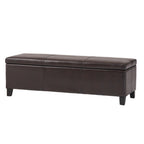 Panca portaoggetti in similpelle Lucinda di Christopher Knight Home - 51,25 L x 17,50 P x 16,25 A