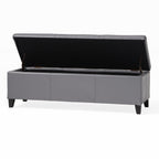 Panca portaoggetti in similpelle Lucinda di Christopher Knight Home - 51,25 L x 17,50 P x 16,25 A