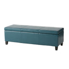 Panca portaoggetti in similpelle Lucinda di Christopher Knight Home - 51,25 L x 17,50 P x 16,25 A