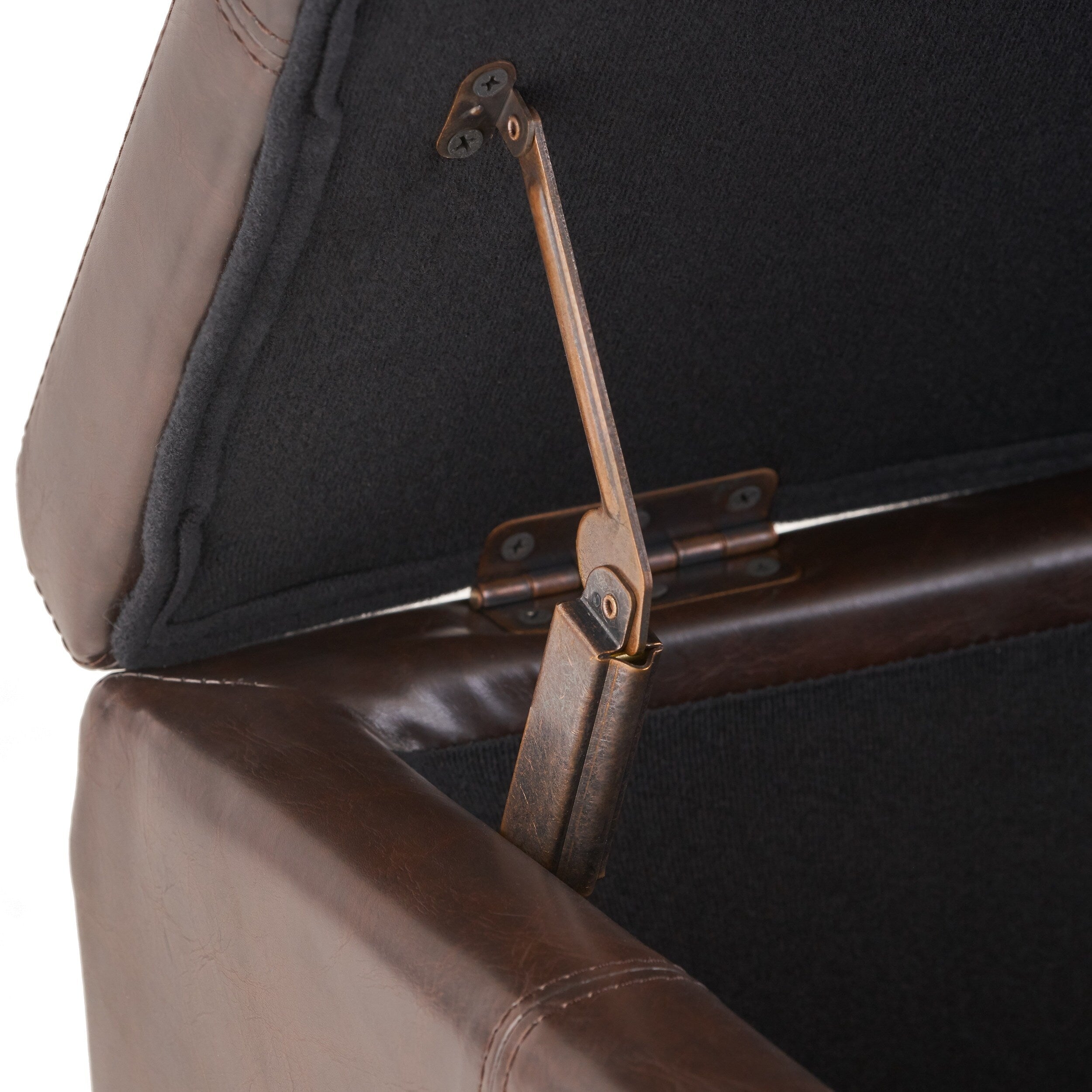 Panca portaoggetti in similpelle Lucinda di Christopher Knight Home - 51,25 L x 17,50 P x 16,25 A