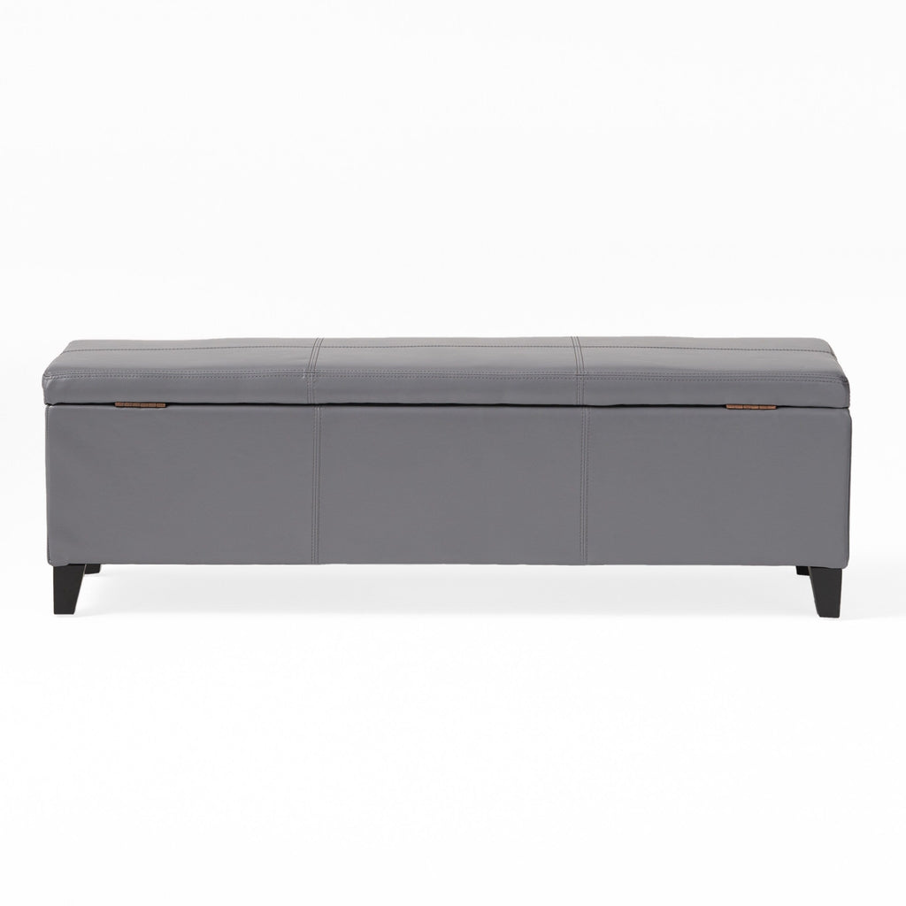Panca portaoggetti in similpelle Lucinda di Christopher Knight Home - 51,25 L x 17,50 P x 16,25 A