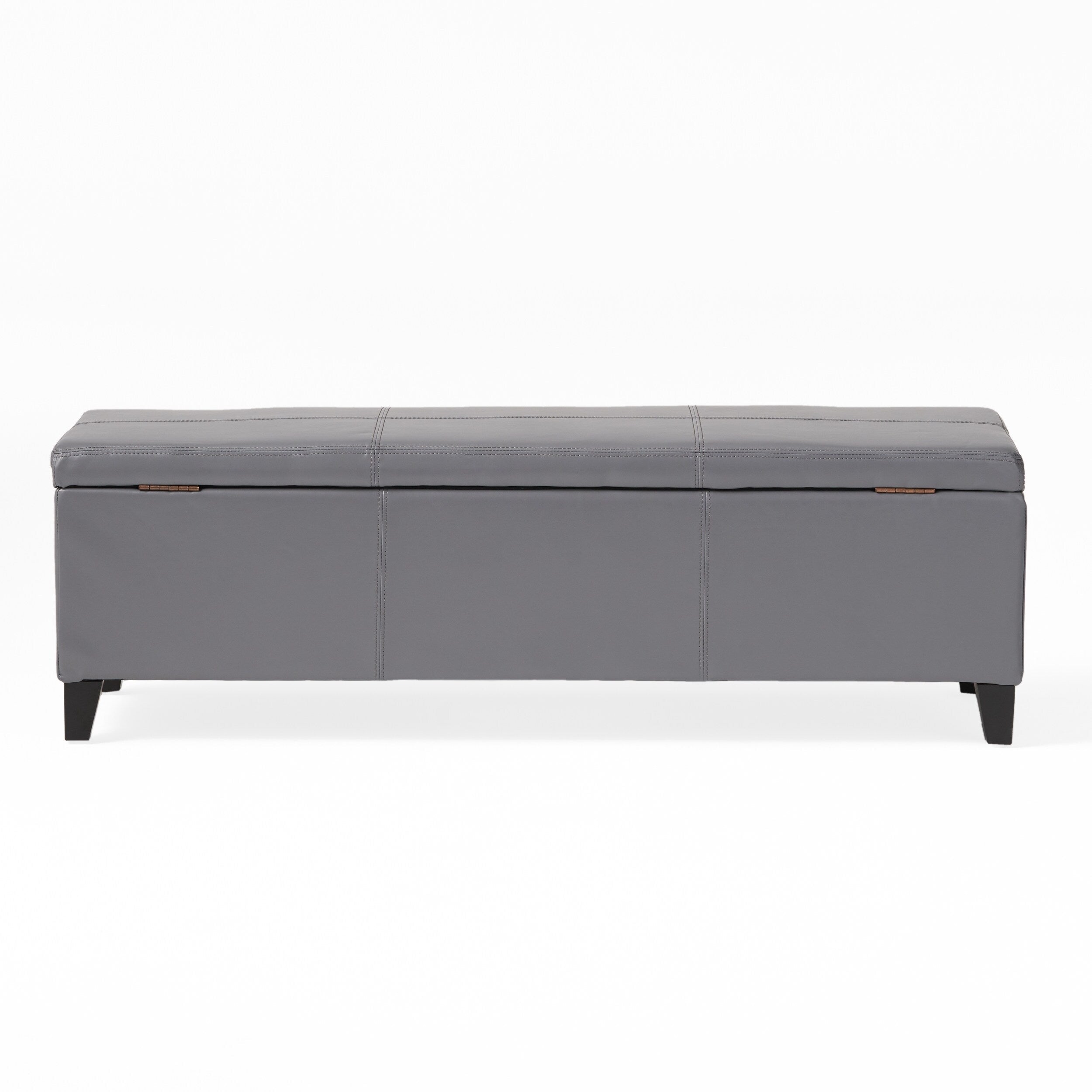 Panca portaoggetti in similpelle Lucinda di Christopher Knight Home - 51,25 L x 17,50 P x 16,25 A