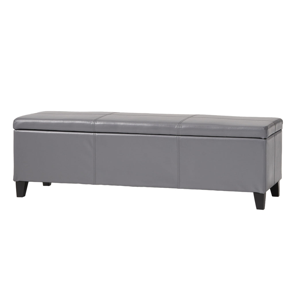 Panca portaoggetti in similpelle Lucinda di Christopher Knight Home - 51,25 L x 17,50 P x 16,25 A