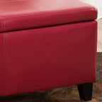 Panca portaoggetti in similpelle Lucinda di Christopher Knight Home - 51,25 L x 17,50 P x 16,25 A