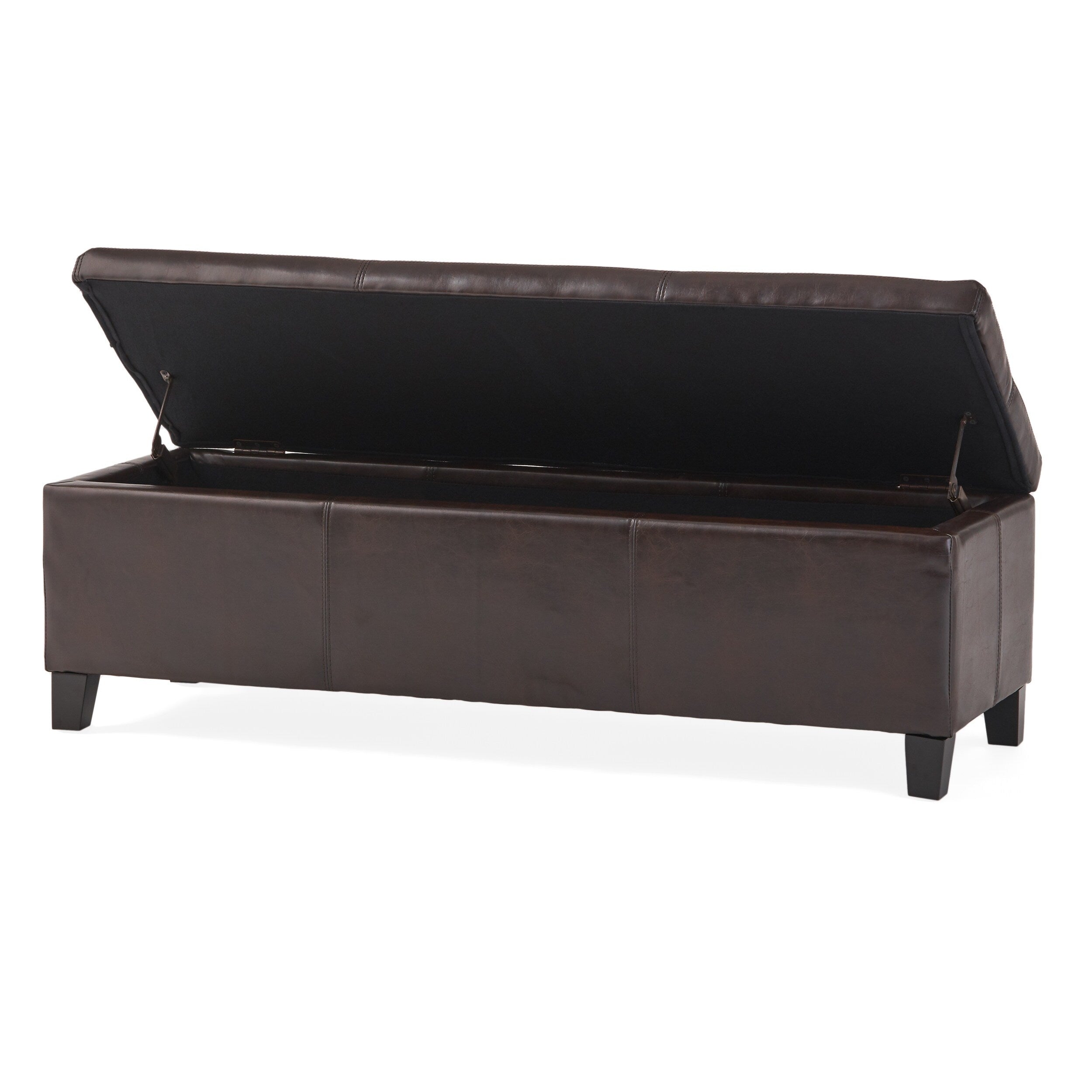 Panca portaoggetti in similpelle Lucinda di Christopher Knight Home - 51,25 L x 17,50 P x 16,25 A