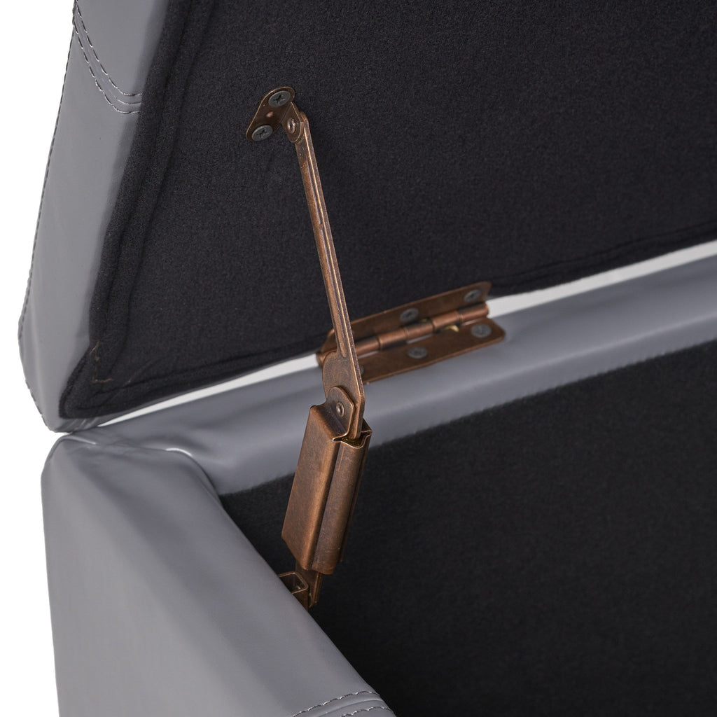Panca portaoggetti in similpelle Lucinda di Christopher Knight Home - 51,25 L x 17,50 P x 16,25 A