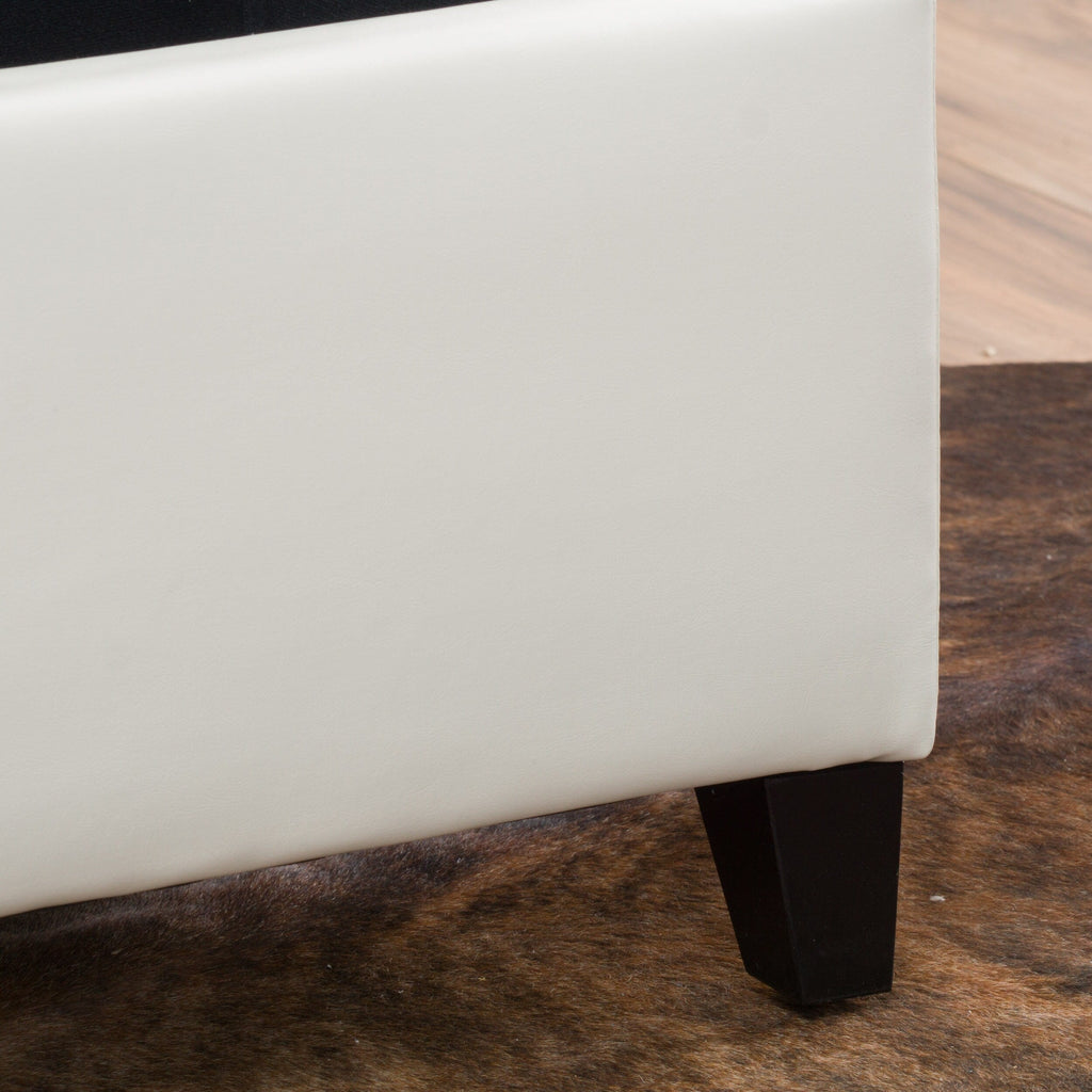 Panca portaoggetti in similpelle Lucinda di Christopher Knight Home - 51,25 L x 17,50 P x 16,25 A