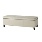 Panca portaoggetti in similpelle Lucinda di Christopher Knight Home - 51,25 L x 17,50 P x 16,25 A