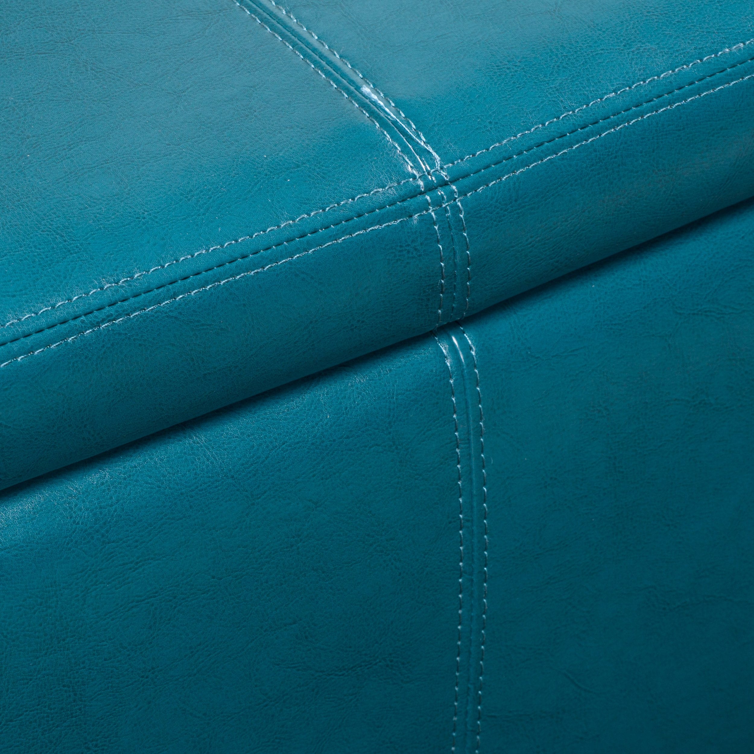 Panca portaoggetti in similpelle Lucinda di Christopher Knight Home - 51,25 L x 17,50 P x 16,25 A